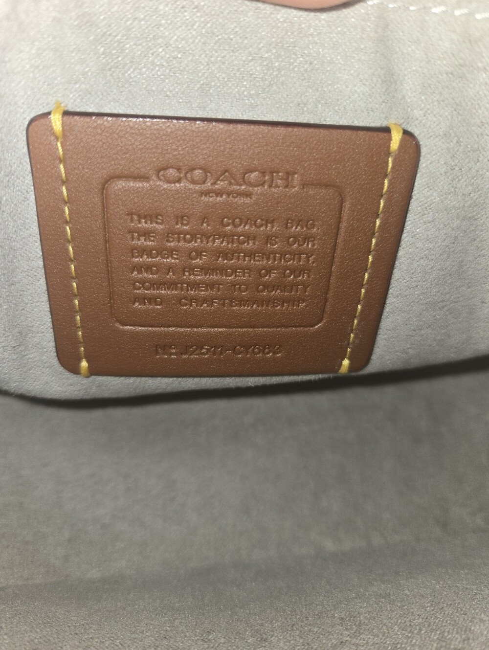 Coach Hadley Shoulder Bag- Gray - Picture 9 of 10